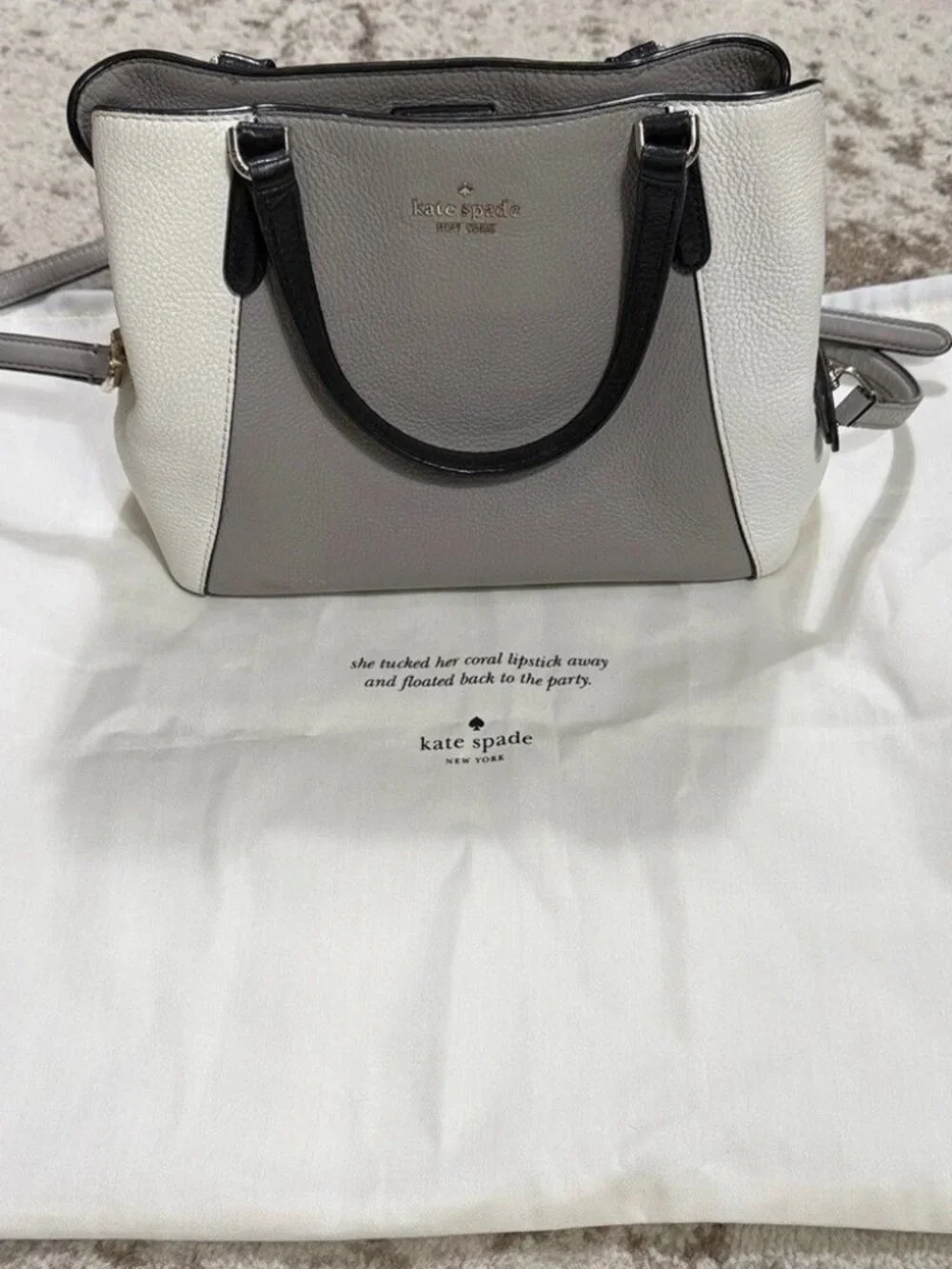 NWT Kate Spade Lena Large Triple Compartment Shoulder Bag & Wallet Set – Mounta